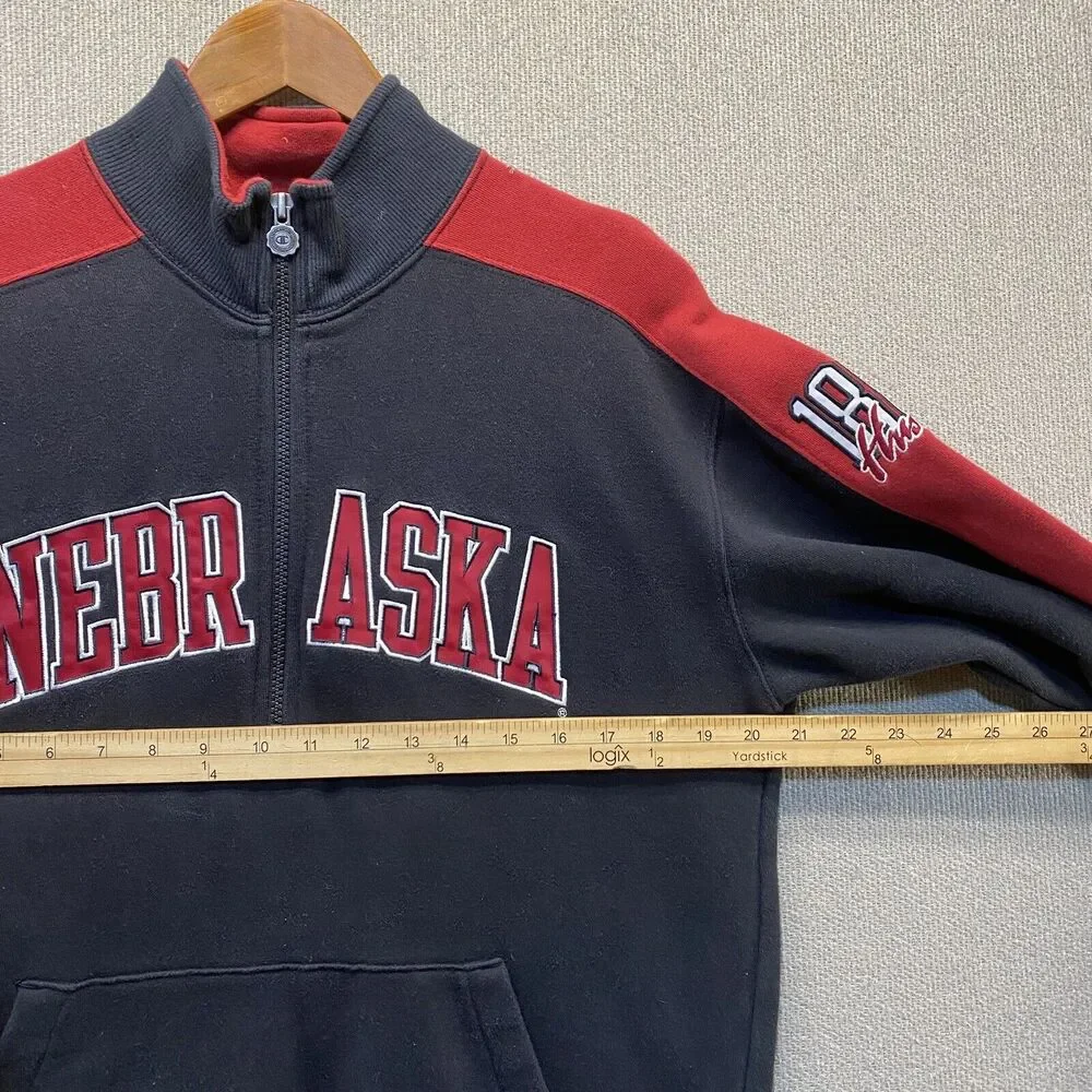 Vintage Nebraska Cornhuskers Jacket Pullover Champion Men's Small